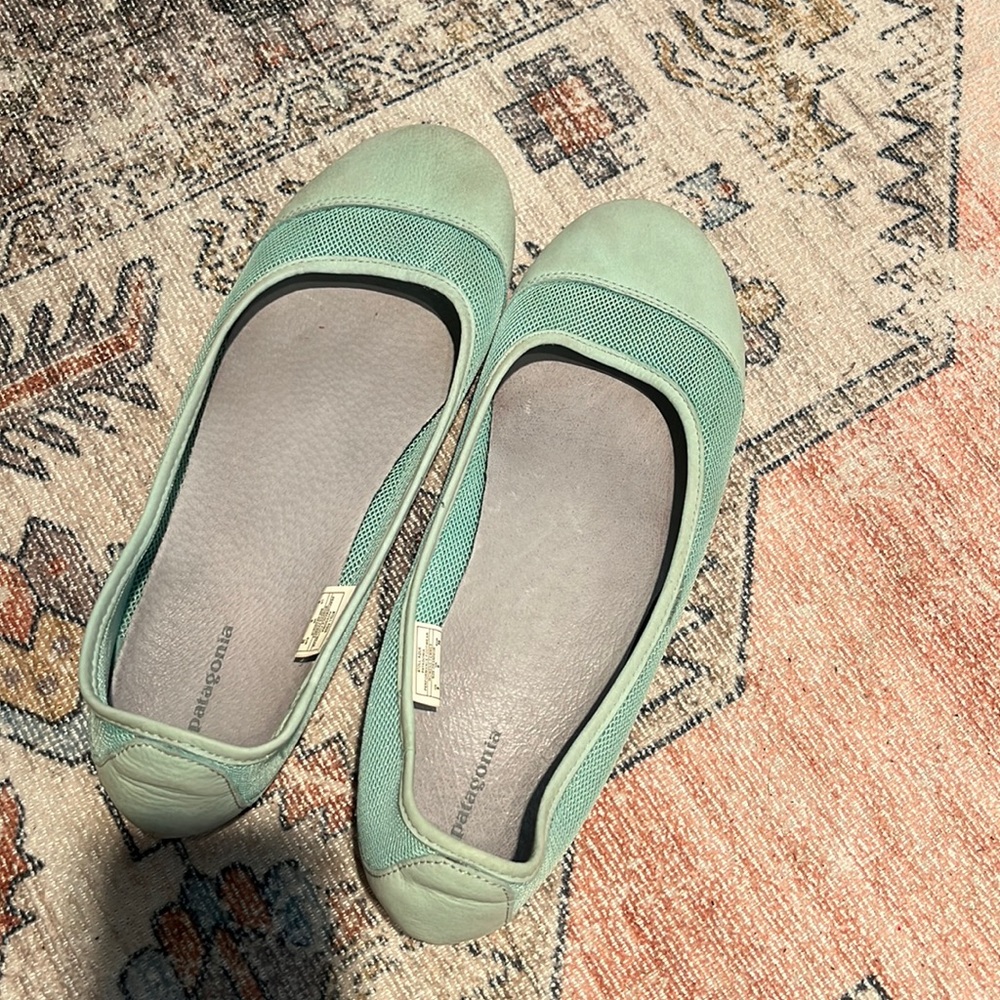 Patagonia maha breathe ballet flats size 8 aqua